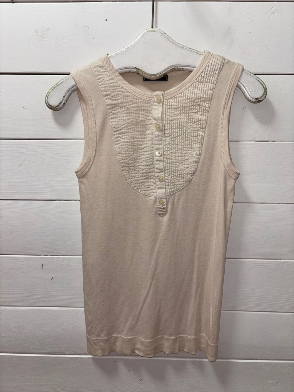 By Malene Birger Cream Fine Knit Sleeveless Top – Estimated Size XS - Picture 6 of 9